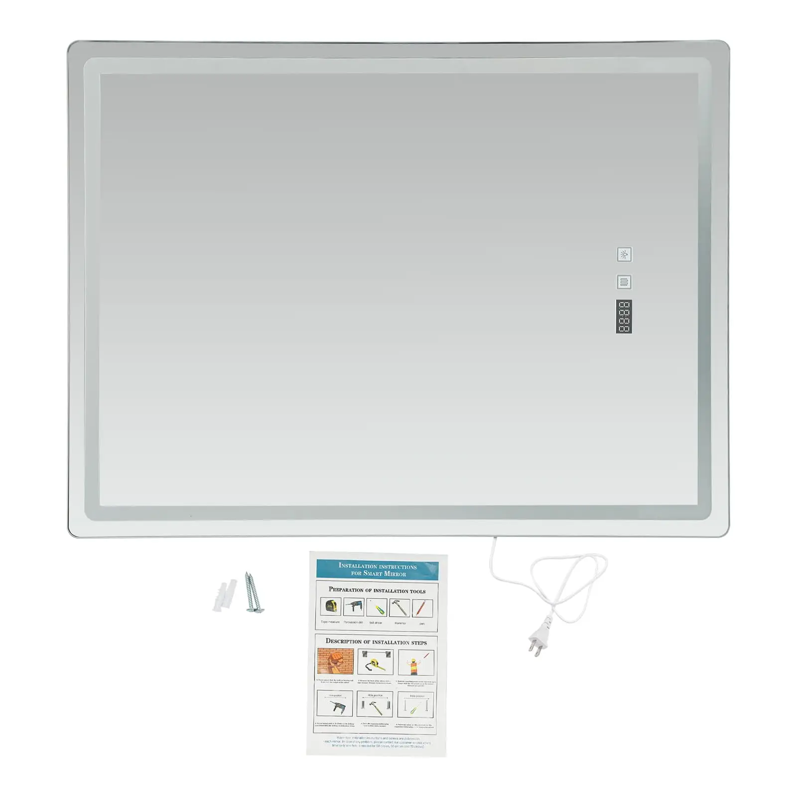 Smart LED Vanity Mirror Clock