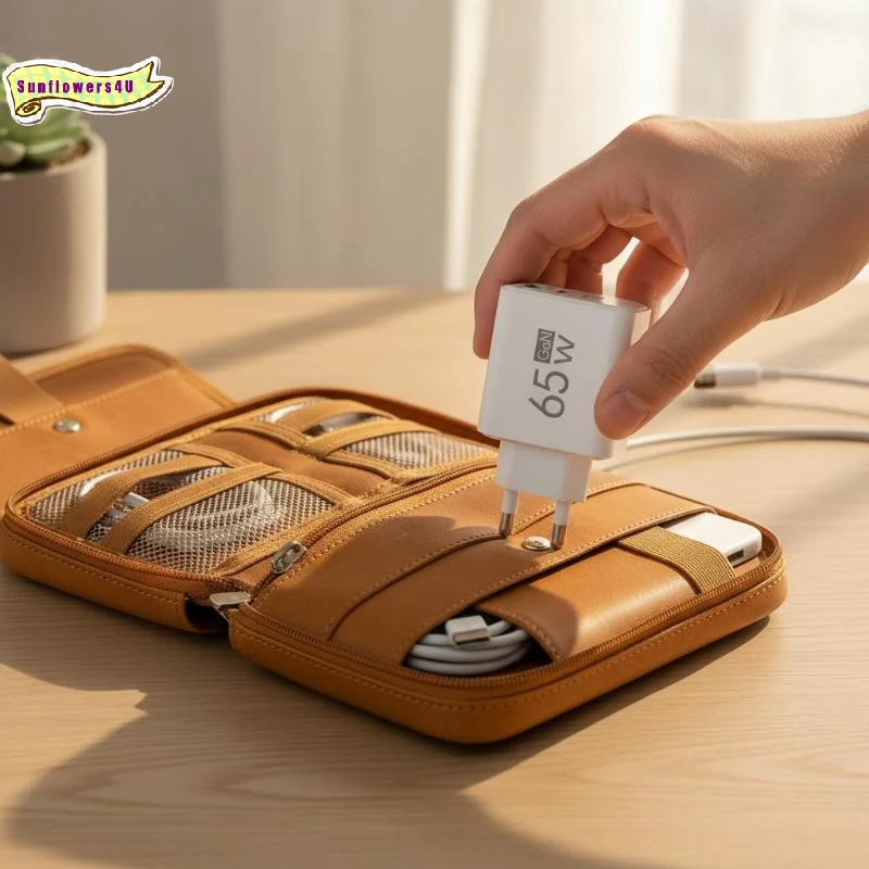 Compact Dual USB-C Portable Charger